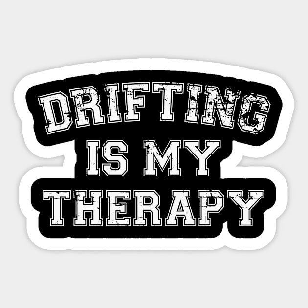 Drifting Is My Therapy Sticker by RW